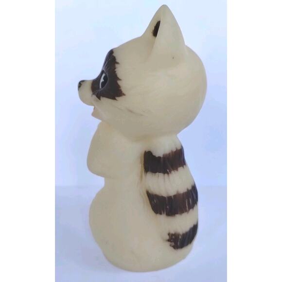 N.T. AUBIN Vintage 60's 5" SIDE EYE RACCOON Squeaky Rubber Toy Calif. USA RARE! - Picture 3 of 11